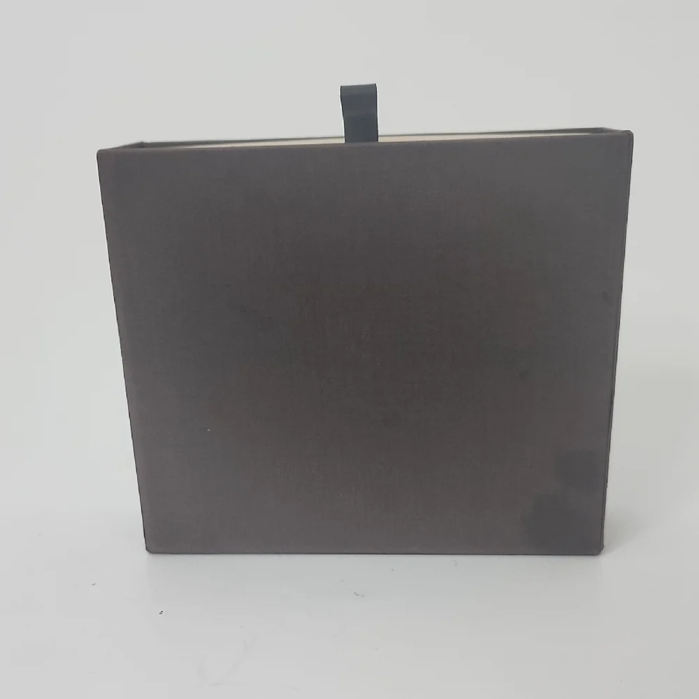 Louis Vuitton Box Compact Wallet Dark Brown Pull Open/Close 6. x 5 x 2 inches